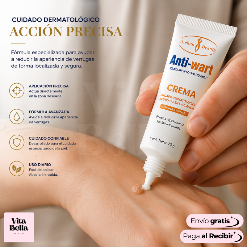 VerruStop™ | Crema Antiverrugas Eficiente