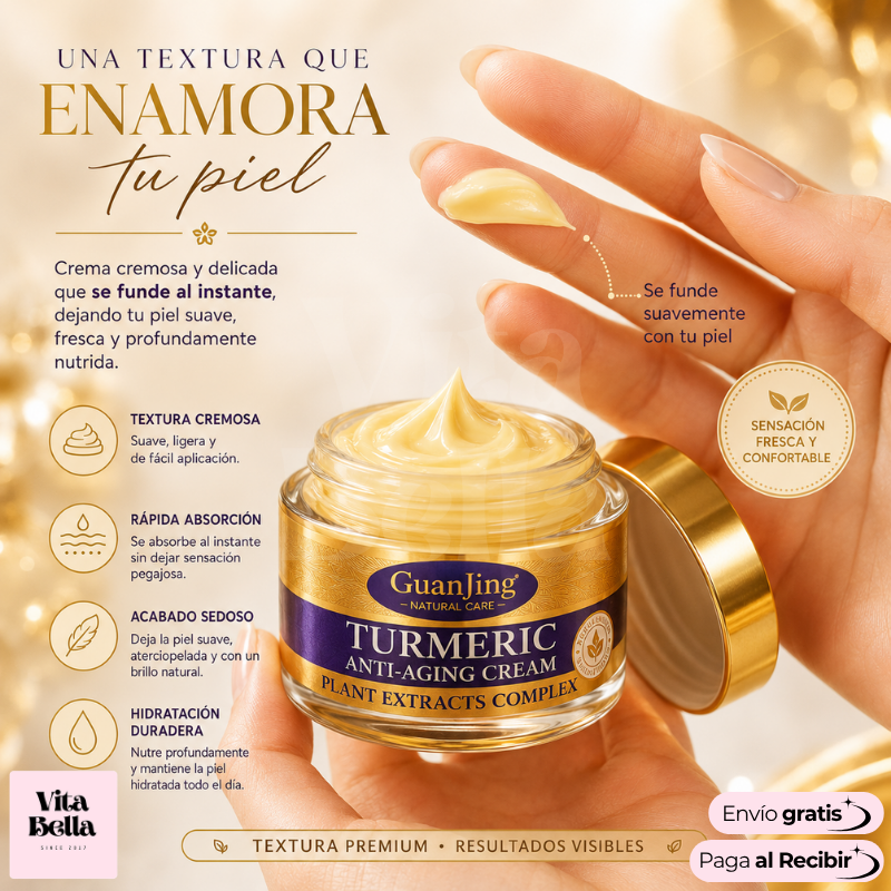 GoldenRadiance™ | Crema facial revitalizante a base de cúrcuma