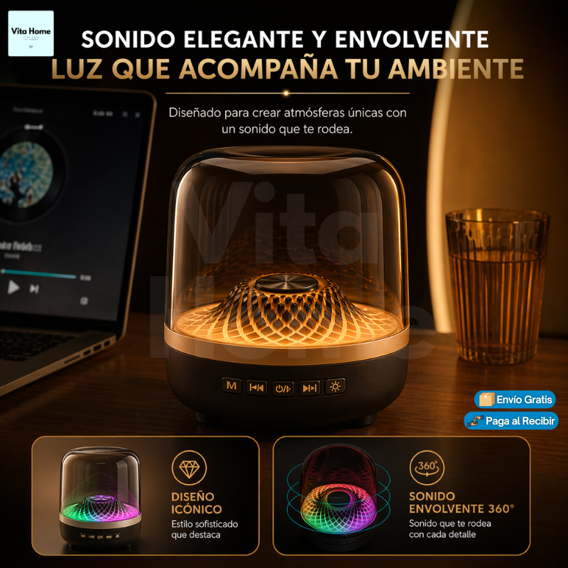 SonarBox™ | Parlante altavoz Bluetooth inalámbrico
