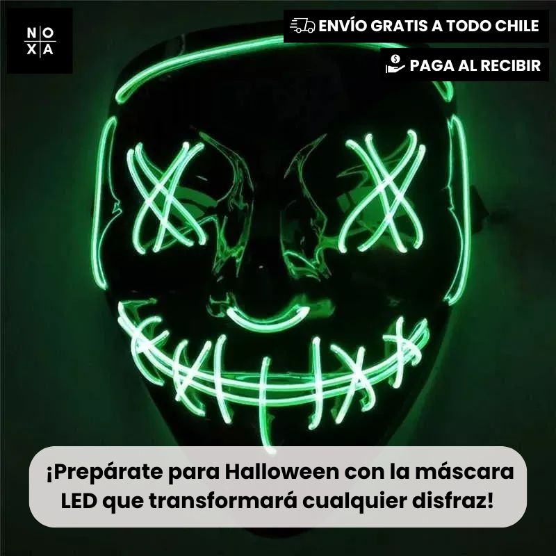 TerrorLight | Mascara Luz Led La Purga Halloween