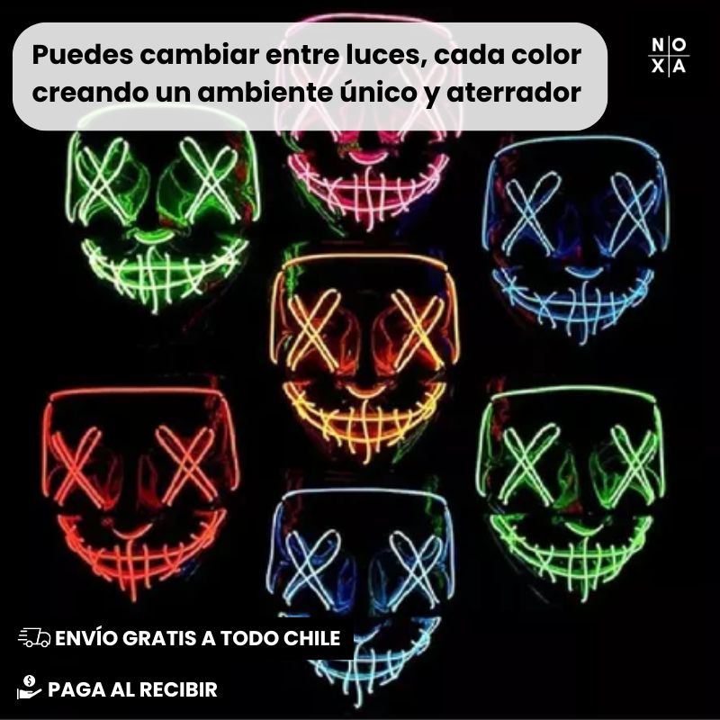 TerrorLight | Mascara Luz Led La Purga Halloween