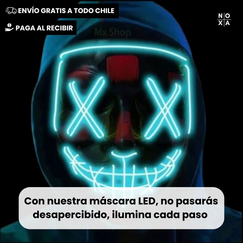 TerrorLight | Mascara Luz Led La Purga Halloween