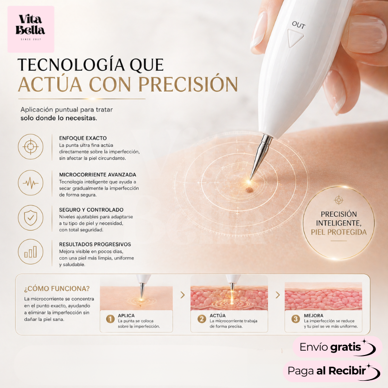 LápizSkinClear™ | Dispositivo para eliminar verrugas y lunares
