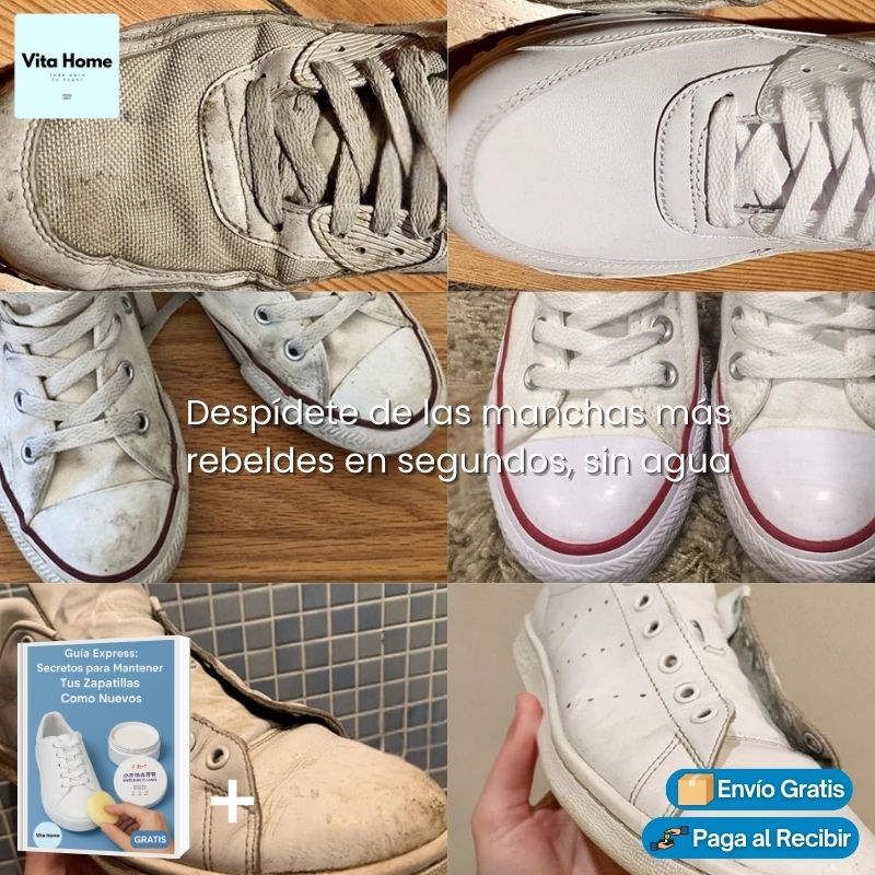 BlancaPlus™ | Crema Limpiadora De Zapatillas Blancas