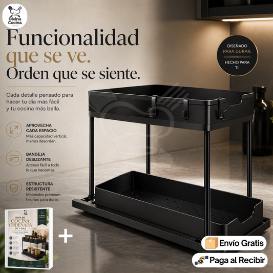 OrganizaMax™ | Estante de almacenamiento para cocina