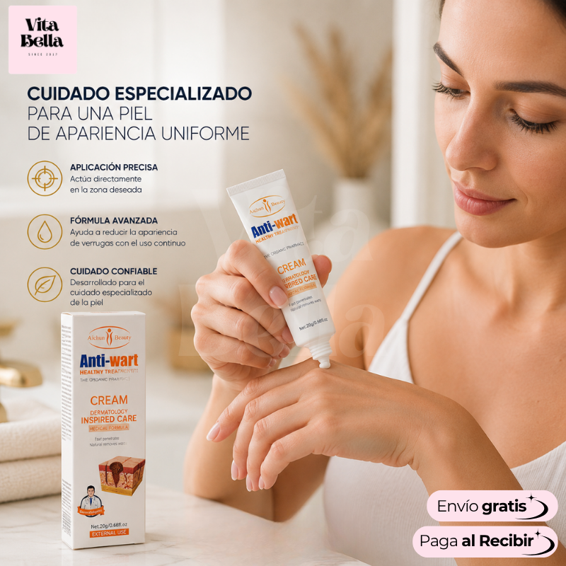 VerruStop™ | Crema Antiverrugas Eficiente