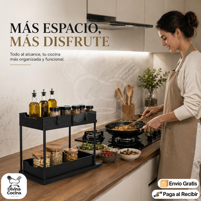 OrganizaMax™ | Estante de almacenamiento para cocina