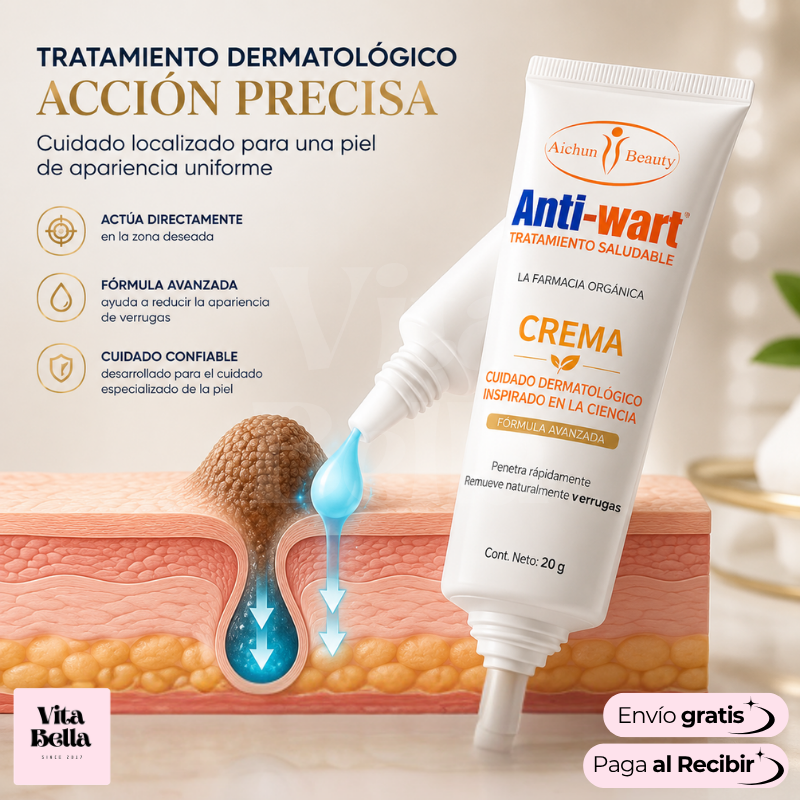 VerruStop™ | Crema Antiverrugas Eficiente