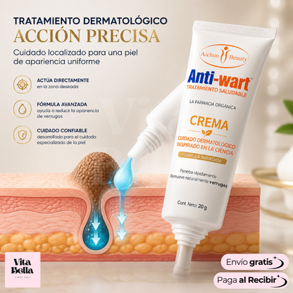 VerruStop™ | Crema Antiverrugas Eficiente