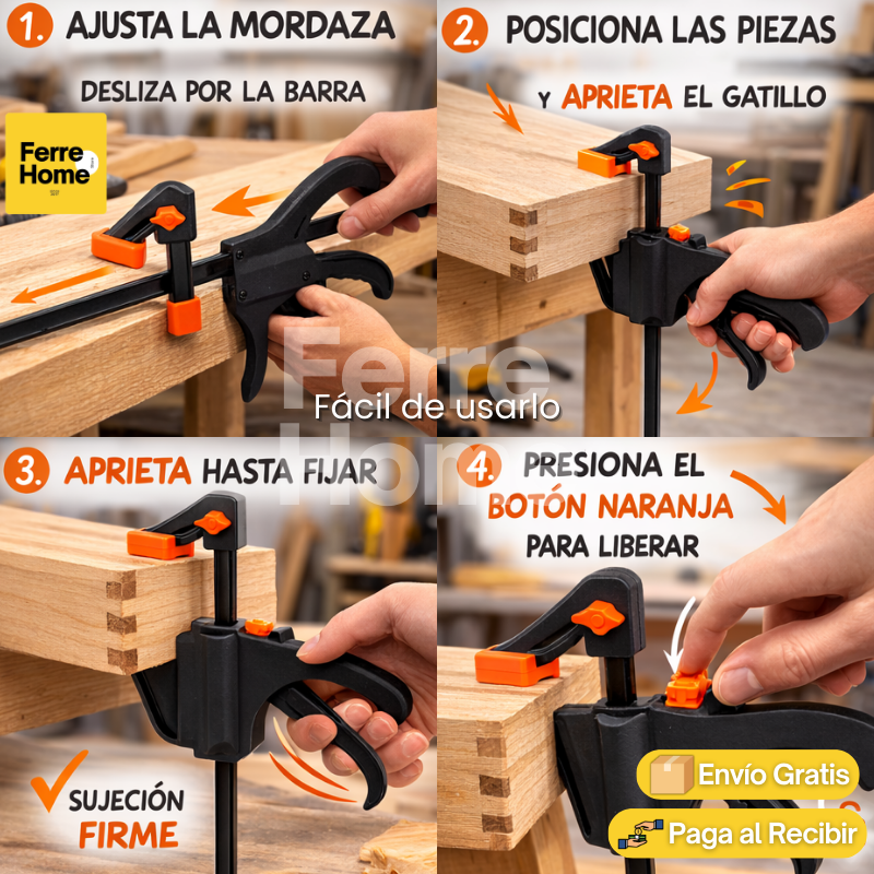 PresiónMaestro™ | Herramienta de presión rápida para trabajo con madera