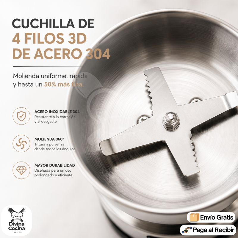 MoliCafé™ | Molinillo eléctrico para café y especias