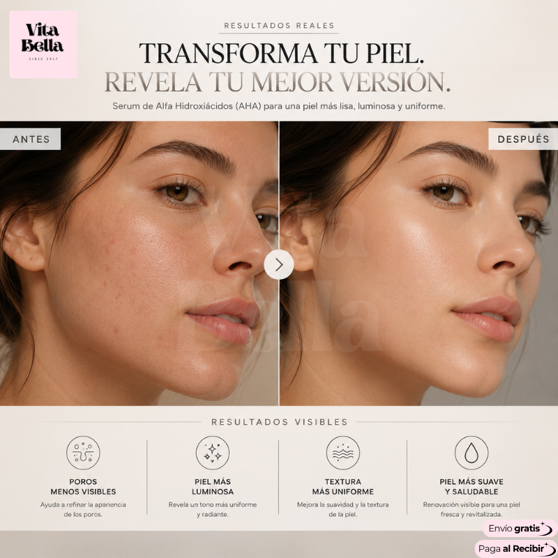 RenuevaSkin™ | Serum Facial con Alfa Hidroxiácidos