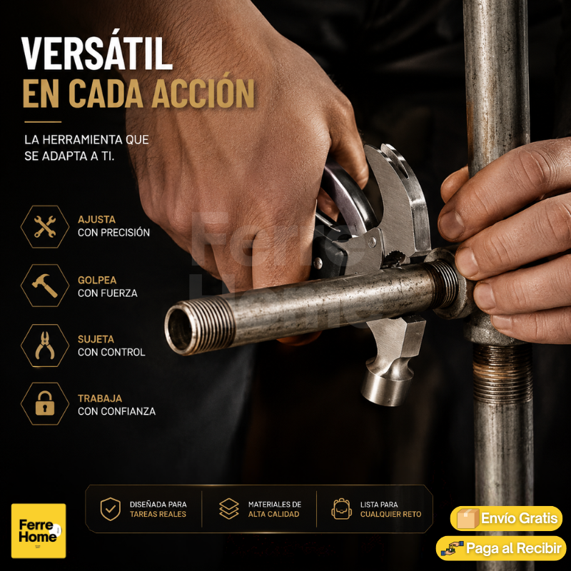 Martillo Tac Tol™ | Herramienta multifuncional compacta Tac Tol Multiherramienta 18 en1