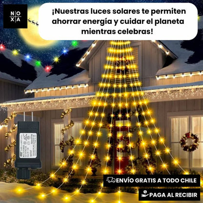 Estrella Mágica™ | Luces De Navidad Cascada Solar🎅