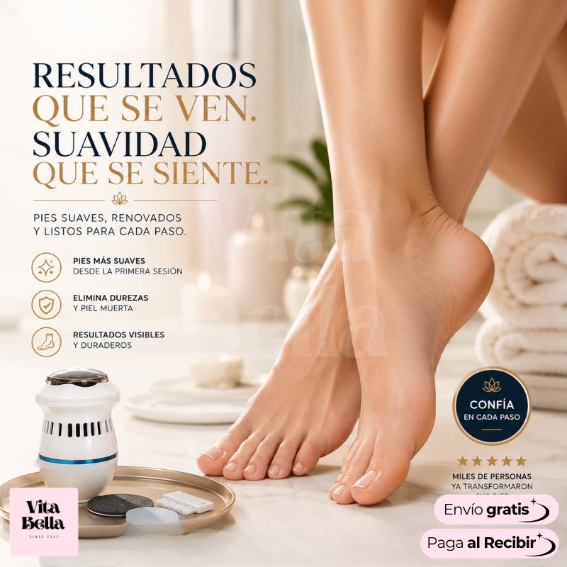 PiesSilk™ | Removedor de callos eléctrico recargable