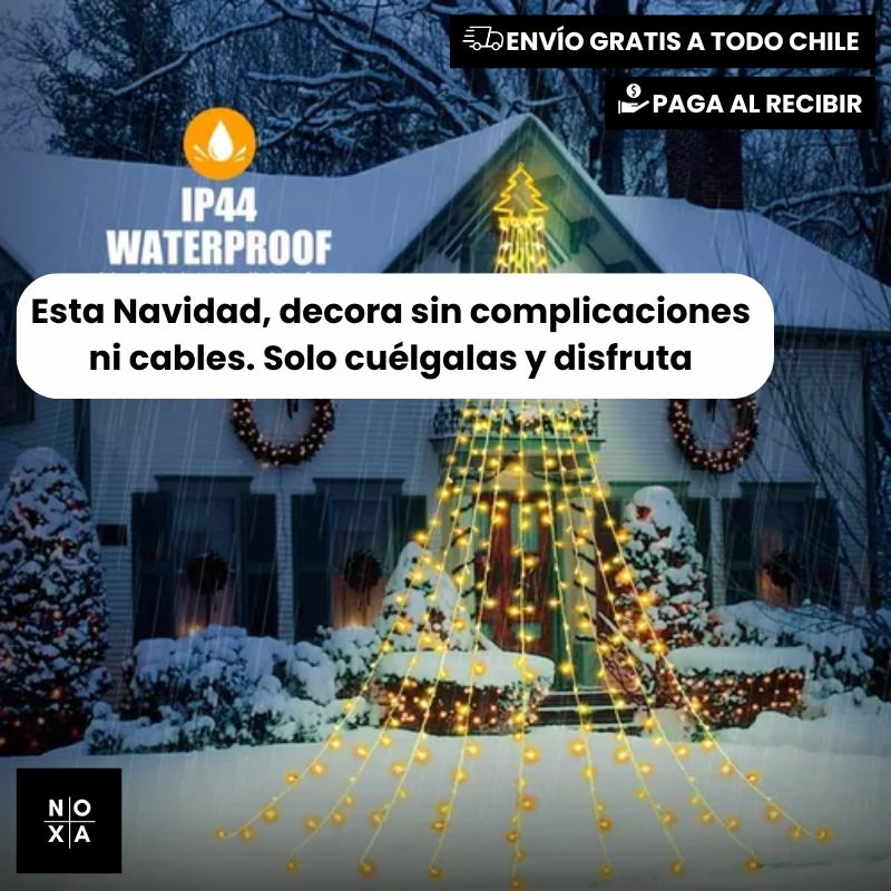 Estrella Mágica™ | Luces De Navidad Cascada Solar🎅