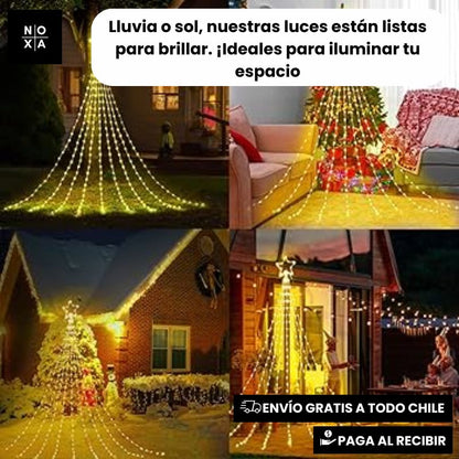 Estrella Mágica™ | Luces De Navidad Cascada Solar🎅