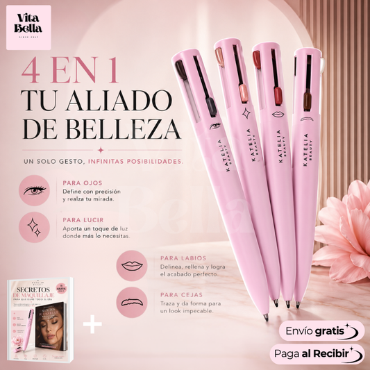 MiradaRosa™ | Delineador 4 en 1 + cápsulas de rosas (GRATIS)