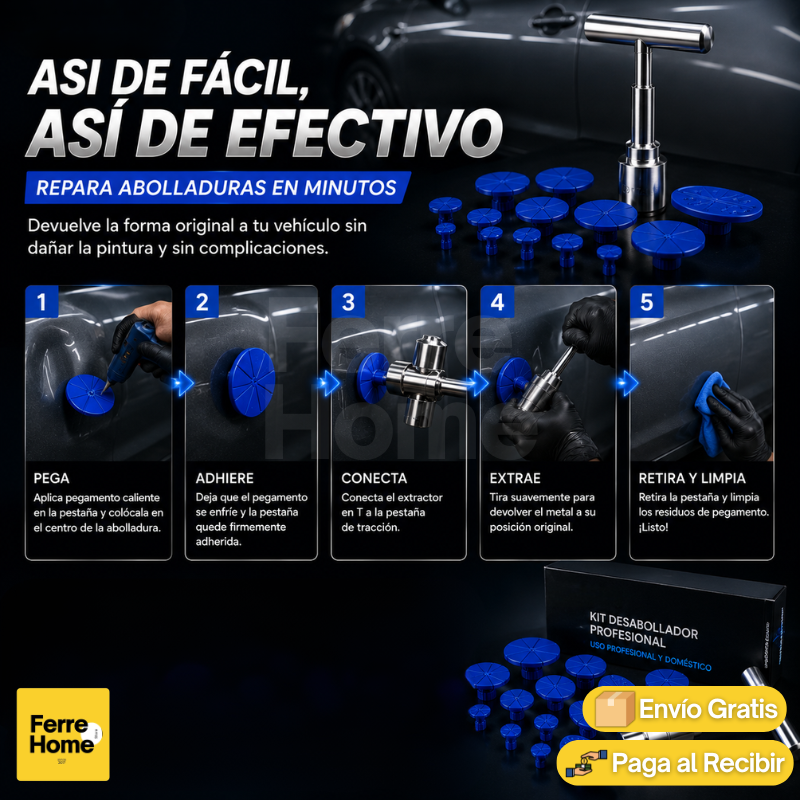 Desabollador Mágico™ | Kit de herramientas para desabollar autos