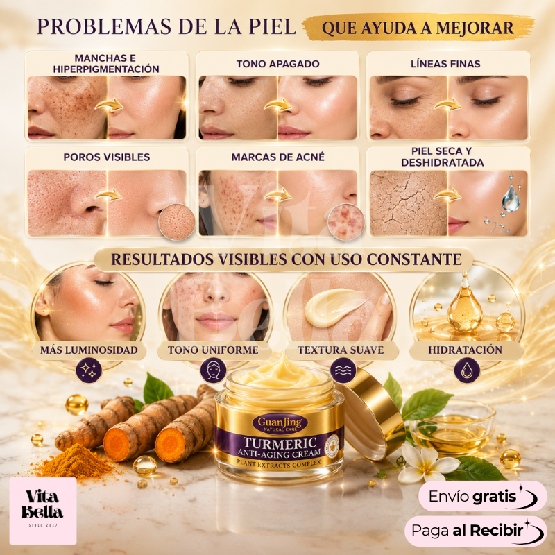 GoldenRadiance™ | Crema facial revitalizante a base de cúrcuma