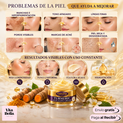 GoldenRadiance™ | Crema facial revitalizante a base de cúrcuma