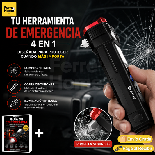 Salva Luz™ | Linterna martillo multifuncional