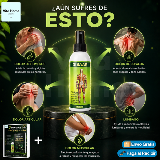 AlivioMuscle™ | Spray aliviador de dolor muscular