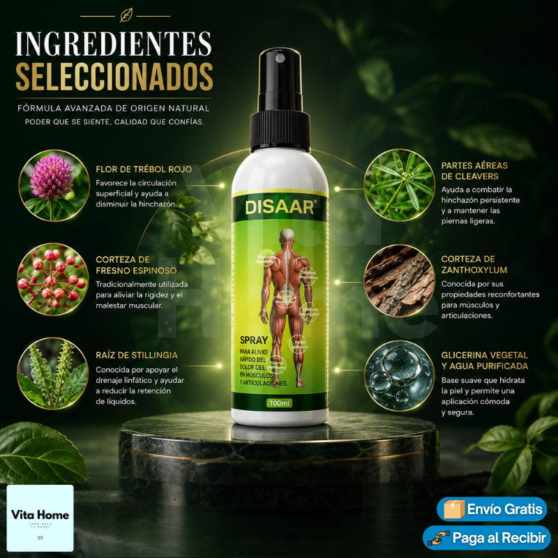 AlivioMuscle™ | Spray aliviador de dolor muscular