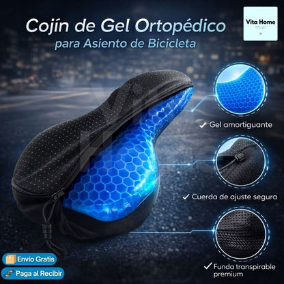 CojinGel BikePro™ | Almohadilla de gel para asiento de bicicleta
