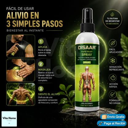 AlivioMuscle™ | Spray aliviador de dolor muscular
