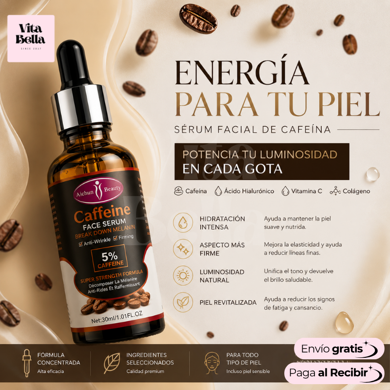 VitaCaff™| Serum Facial Hidratante con Cafeína