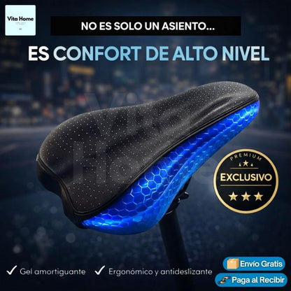 CojinGel BikePro™ | Almohadilla de gel para asiento de bicicleta