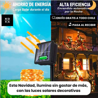 DecoSolar | Luz solar hada guirnalda 100led