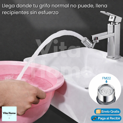 FlexiAqua™ | Extensión giratoria para grifos