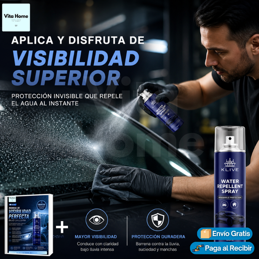 VisionClear™ | Espuma Impermeabilizante para Parabrisas y Espejos