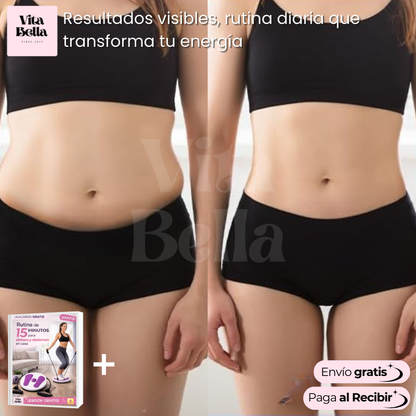 Cintura Activa™ | Disco giratorio con bandas elásticas para ejercitar