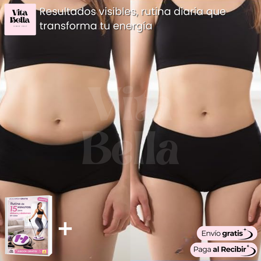 Cintura Activa™ | Disco giratorio con bandas elásticas para ejercitar