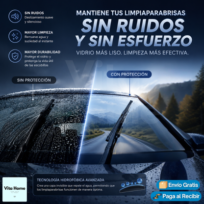 VisionClear™ | Espuma Impermeabilizante para Parabrisas y Espejos
