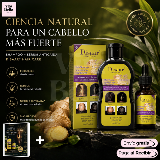 JengHair ™ | Shampoo Orgánico Anticaída + Serum Anticaída