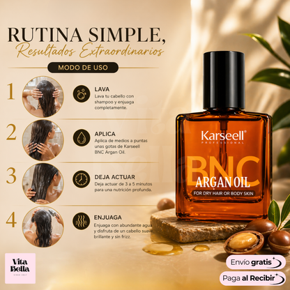 RevitalizaTuCabello™| Serum capilar KARSEELL ARGAN OIL