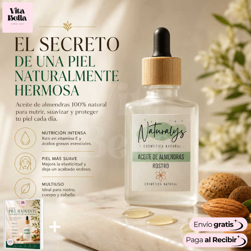 Almendralia™ | Aceite facial de almendras premium