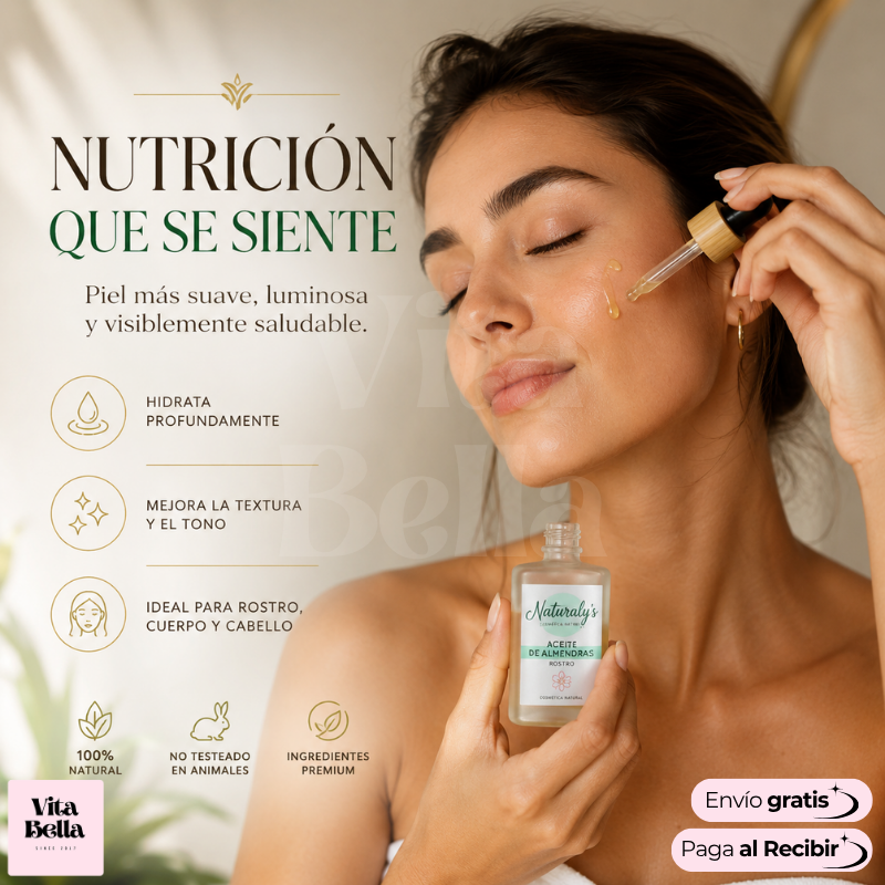 Almendralia™ | Aceite facial de almendras premium