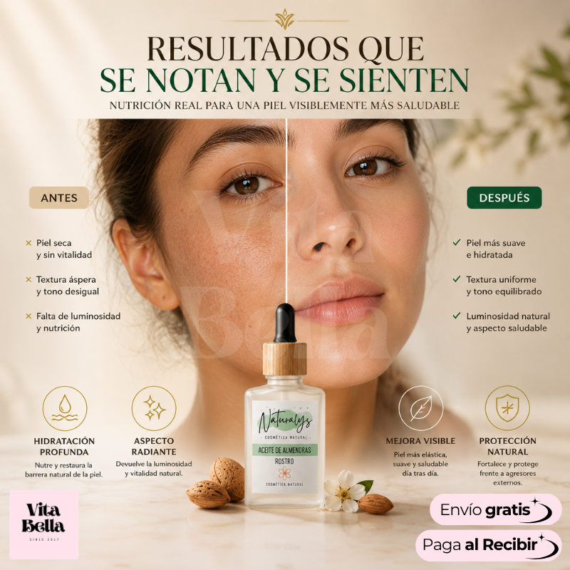 Almendralia™ | Aceite facial de almendras premium