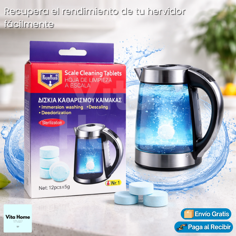 DescalciClean™ | Caja de pastillas anti sarro para hervidores