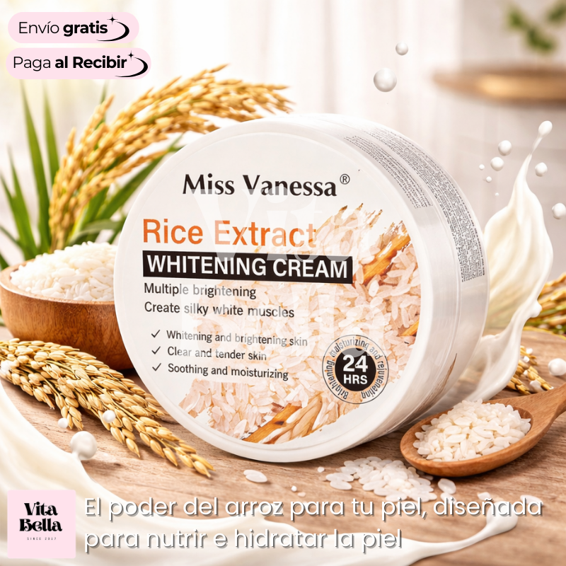 ArrozLuz™ | Crema blanqueadora con extracto de arroz
