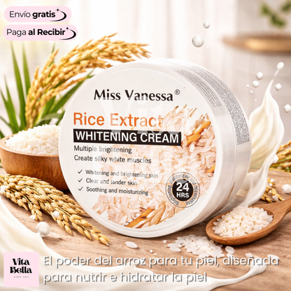 ArrozLuz™ | Crema blanqueadora con extracto de arroz
