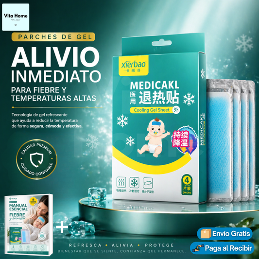 FebriGel™ | Parche de gel refrescante para bajar la fiebre