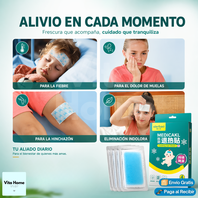 FebriGel™ | Parche de gel refrescante para bajar la fiebre