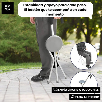 BastoRelax | Bastón con asiento plegable