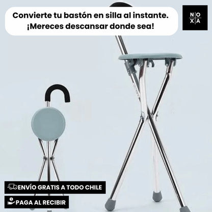 BastoRelax | Bastón con asiento plegable